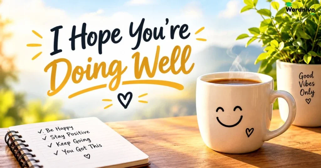 I Hope Youre Doing Well