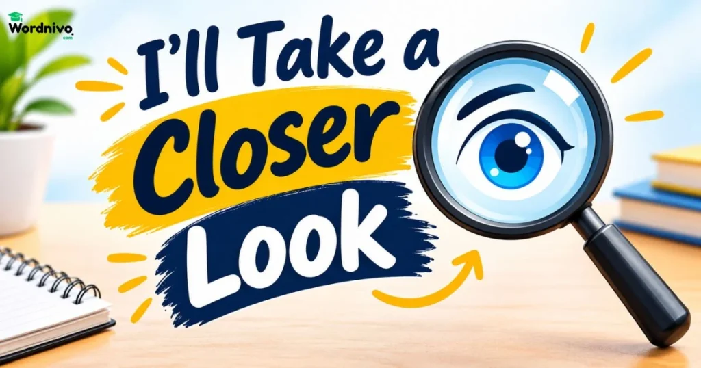 Ill Take A Closer Look