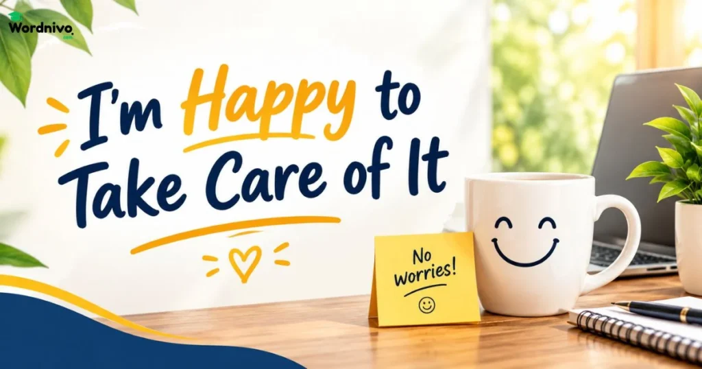 Im Happy To Take Care Of It