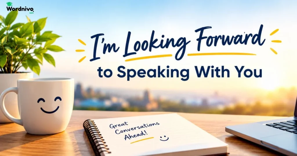 Im Looking Forward To Speaking With You
