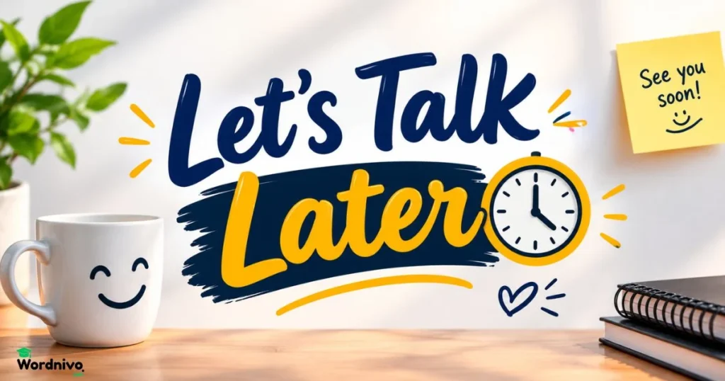 Lets Talk Later