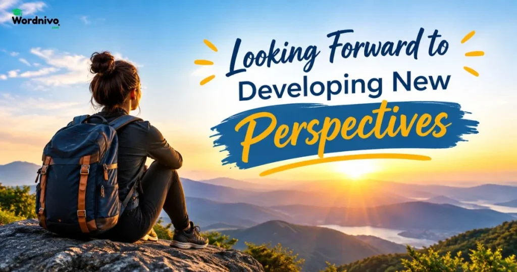 Looking Forward To Developing New Perspectives
