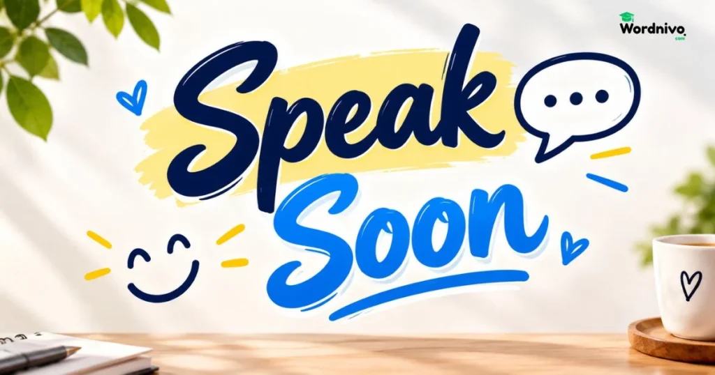 Speak Soon