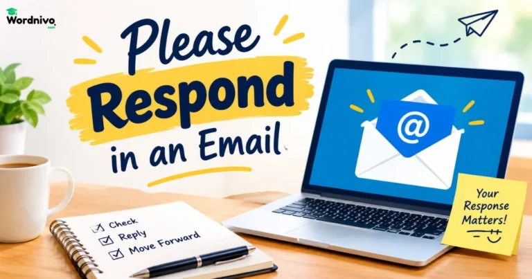 Please Respond In An Email